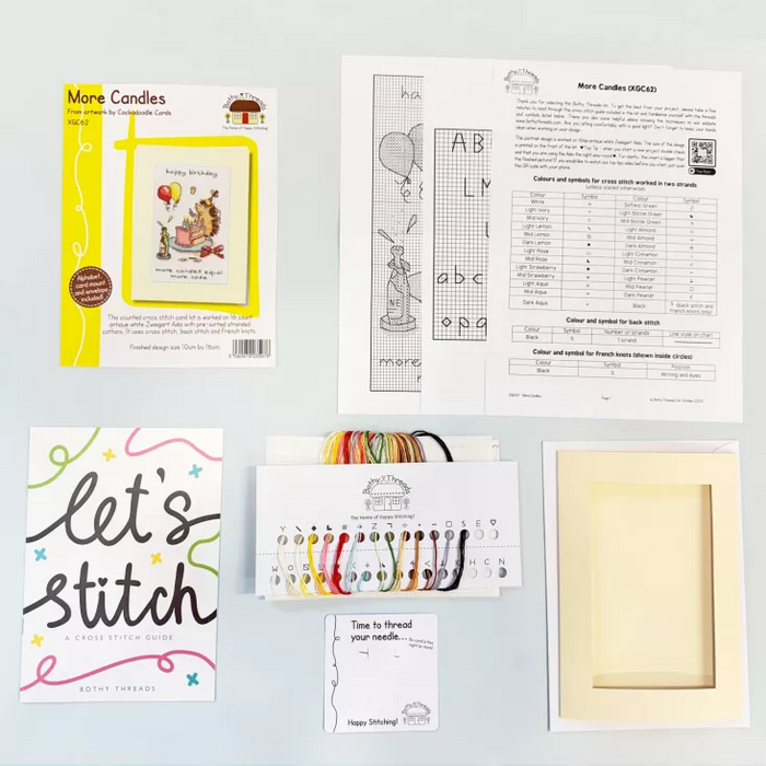 Greeting Card - More Candles XGC62 Counted Cross Stitch Kit