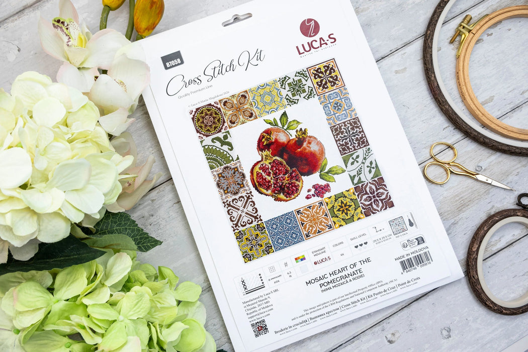 Mosaic Heart of the Pomegranate B7058L Counted Cross-Stitch Kit