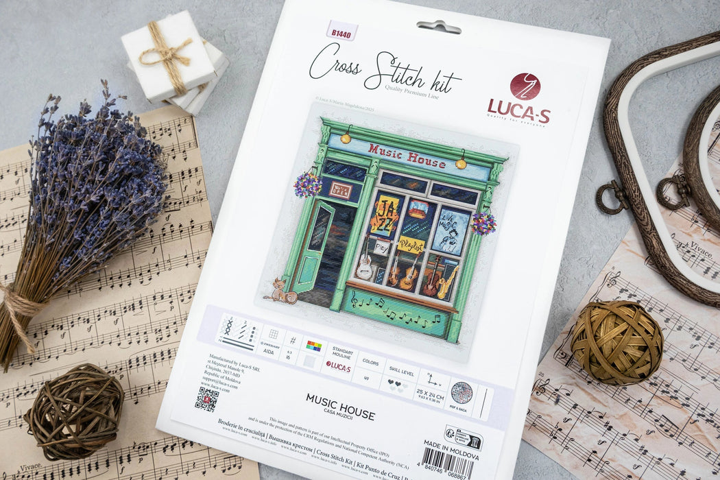 Music House B1440L Counted Cross-Stitch Kit