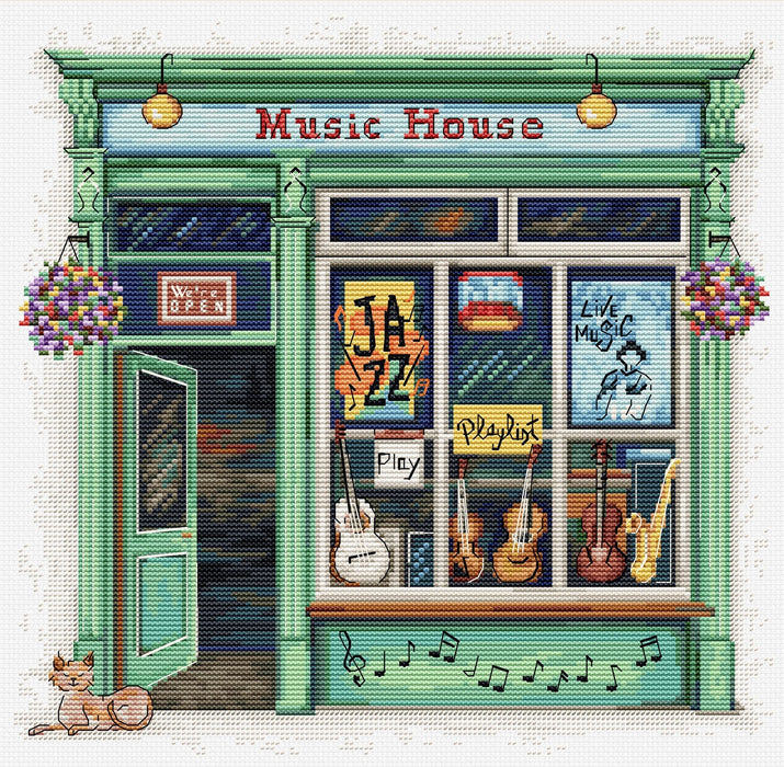 Music House B1440L Counted Cross-Stitch Kit