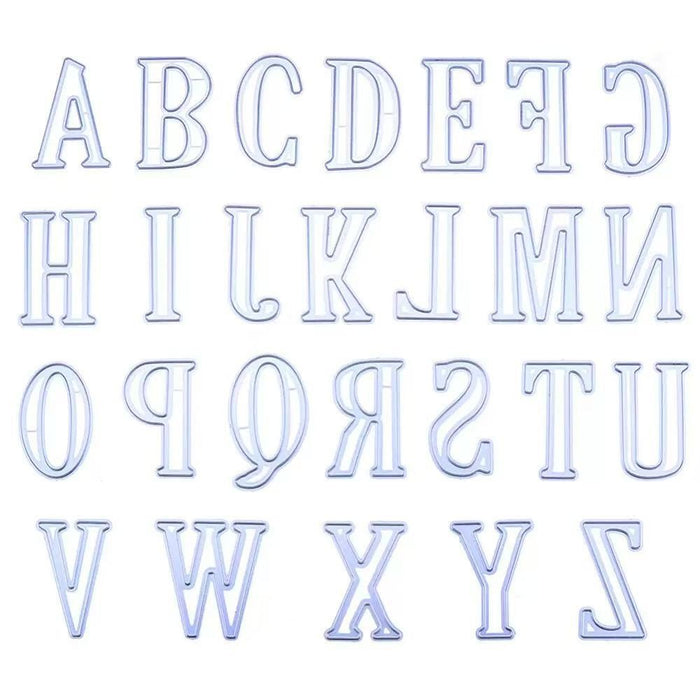 Alphabet Scrapbooking Cutting Die by Wizardi QJ137