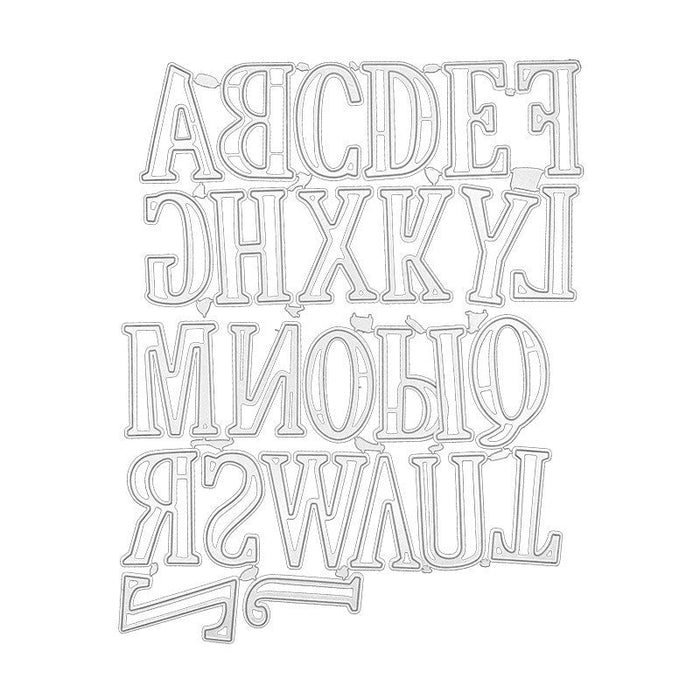 Alphabet Scrapbooking Cutting Die by Wizardi QJ137