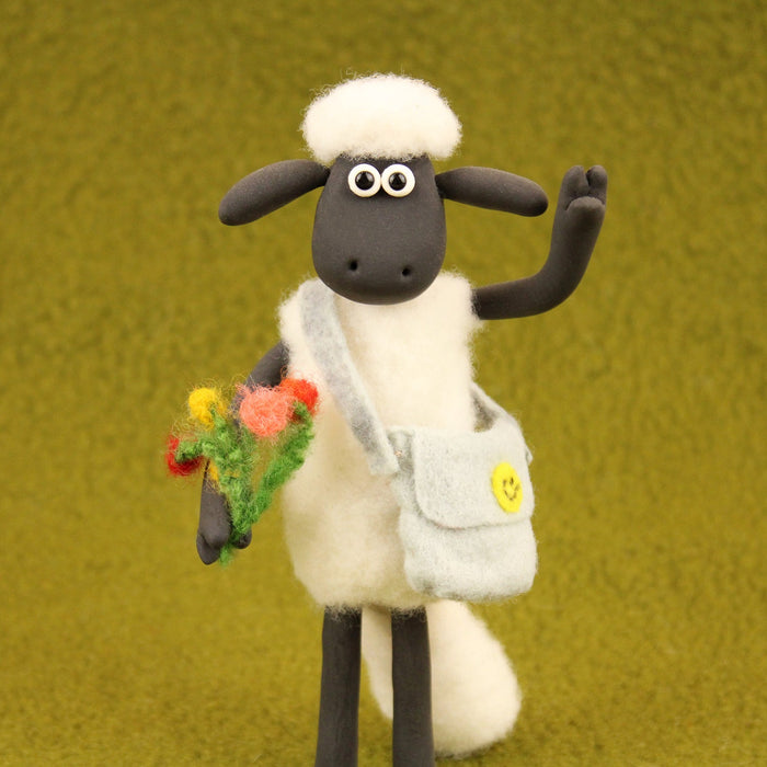 Felting Kit - Aardman Shaun the Sheep - on two legs Needle Felt Kit