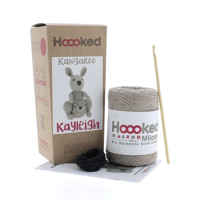 DIY Crochet Kit Kangaroo Kayleigh - Taupe PAK236