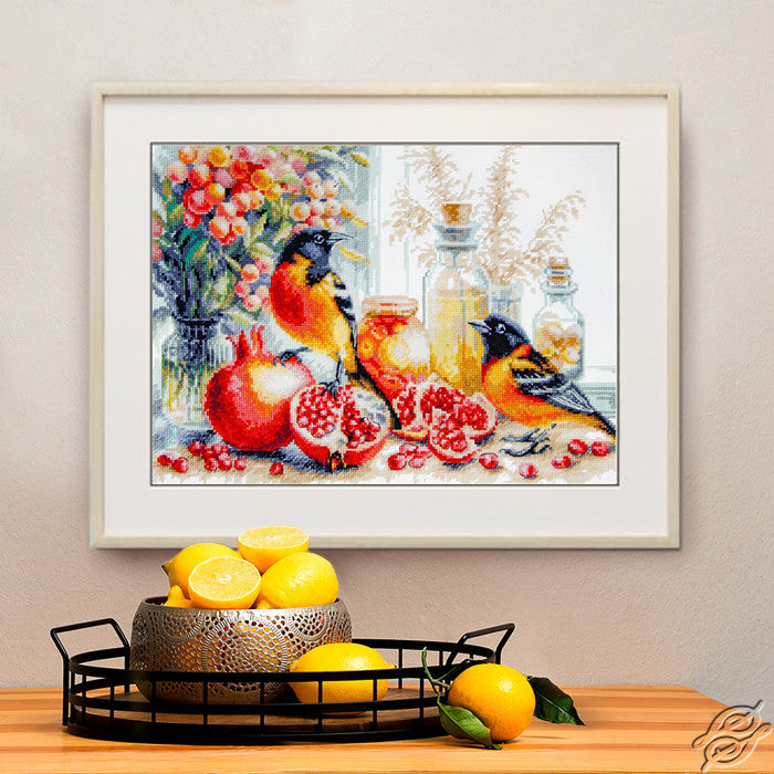 Pomegranate Breakfast 70-49 Counted Cross-Stitch Kit