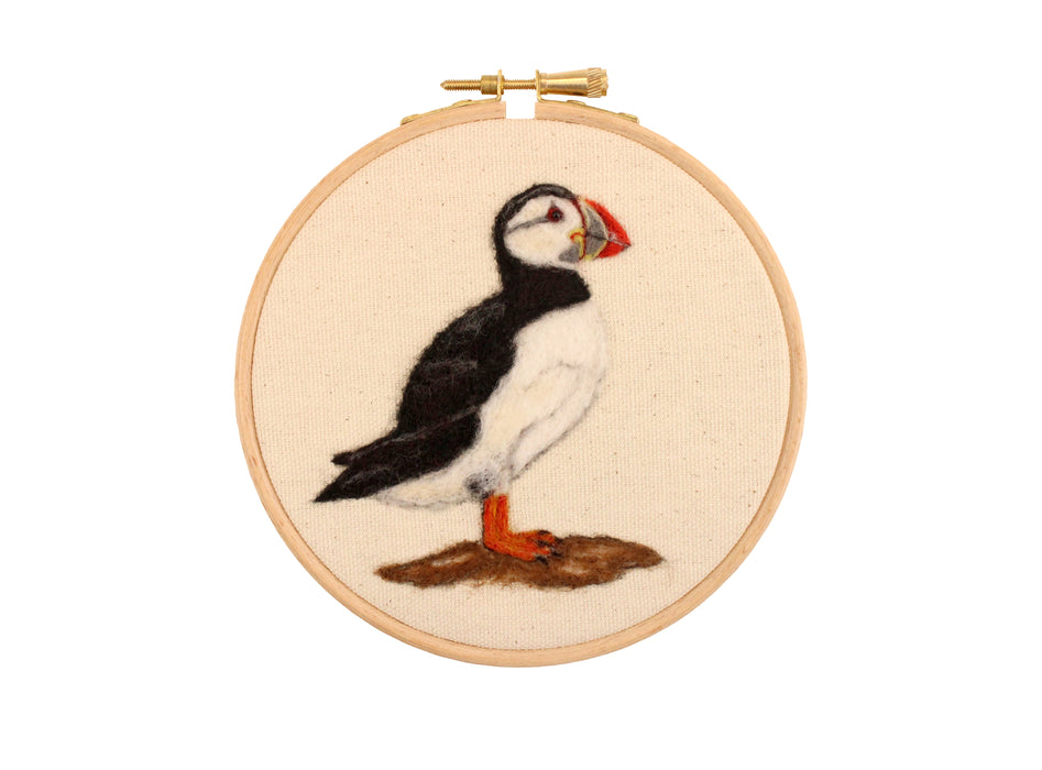 Felting Kit - Puffin 2D Kit. In Support of RSPB Charity