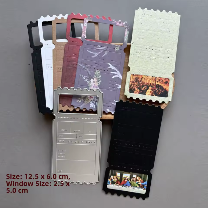 Postage Frame Scrapbooking Carbon Steel Cutting Die QJ04
