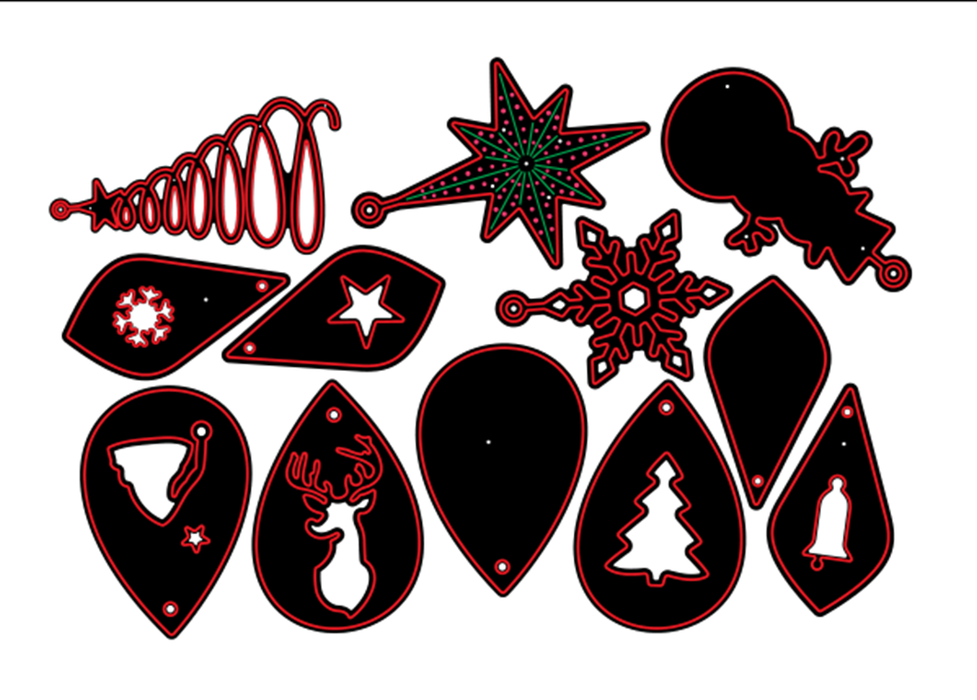 Christmas Tags Scrapbooking Carbon Steel Cutting Die QJ139
