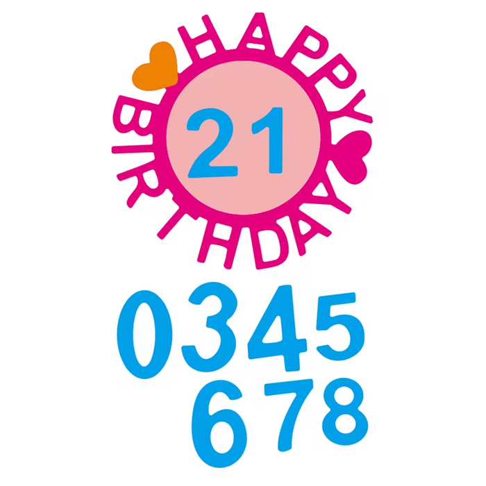 Happy Birthday Scrapbooking Carbon Steel Cutting Die QJ142
