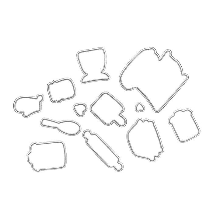 Kitchen Tools Clear Stamp & Metal Die Set QS01