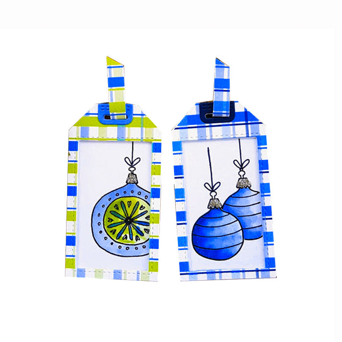 Holiday Ornaments Clear Stamp & Metal Die Set QS02