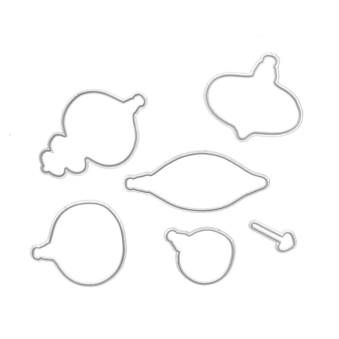 Holiday Ornaments Clear Stamp & Metal Die Set QS02