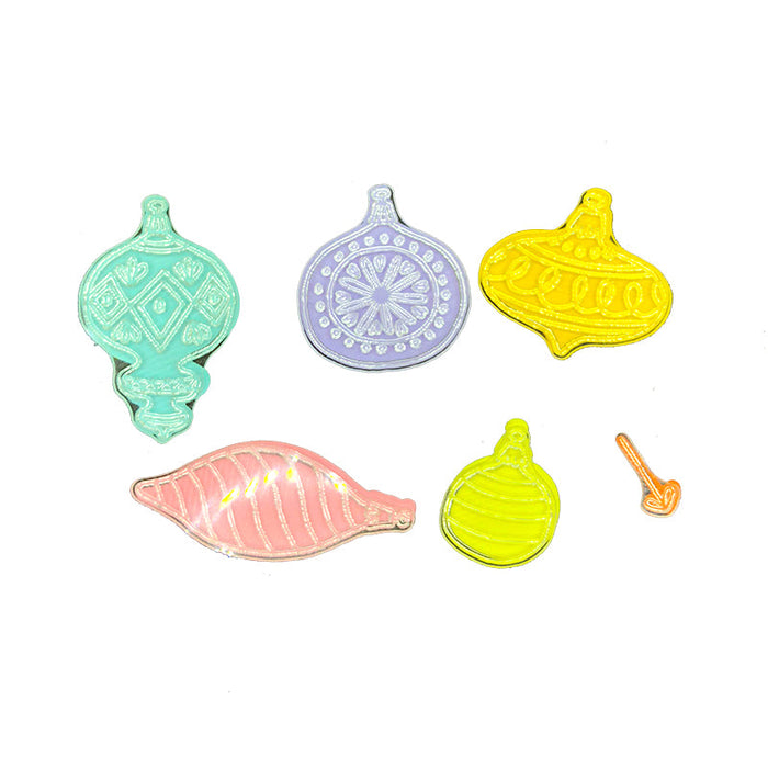 Holiday Ornaments Clear Stamp & Metal Die Set QS02