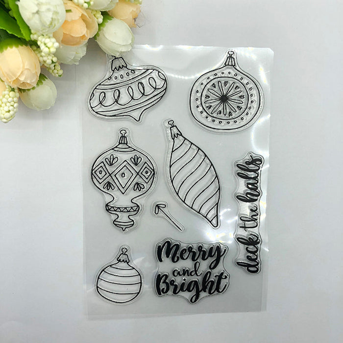 Holiday Ornaments Clear Stamp & Metal Die Set QS02