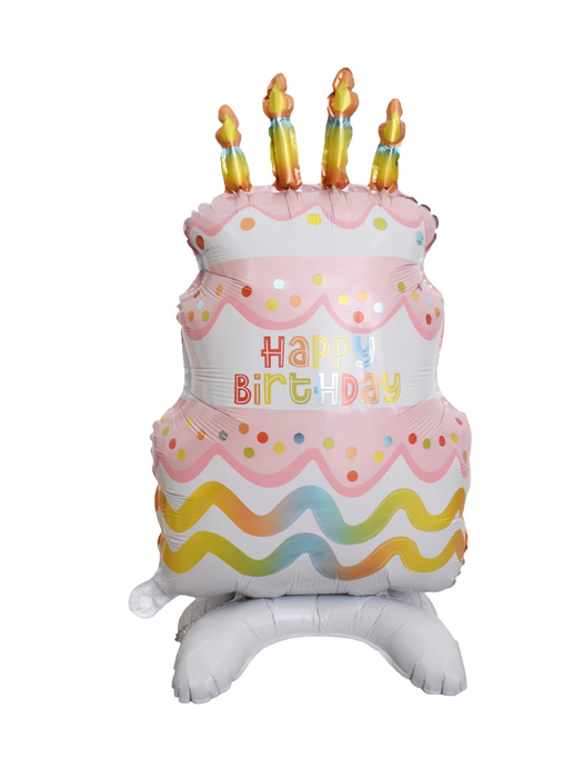 Birthday Cake Standing Foil Balloon Decoration F07M1-13