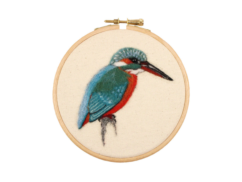 Felting Kit - Kingfisher 2D Kit. In Support of RSPB Charity