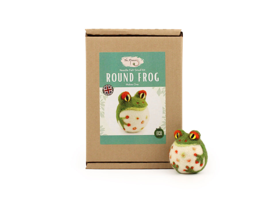 Felting Kit - Round Frog Needle Felt Kit