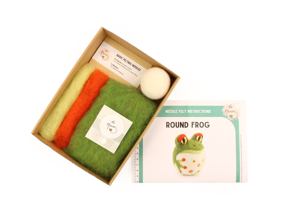 Kit Round Felting Kit - Round Frog Needle Felt Kit — cshobby