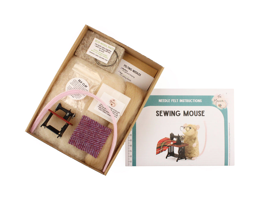 Felting Kit - Sewing Mouse Needle Felt Kit