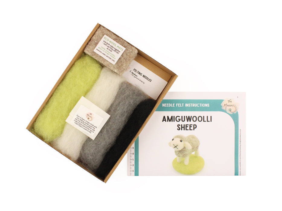 Felting Kit - Tiny Sheep Needle Felt Kit