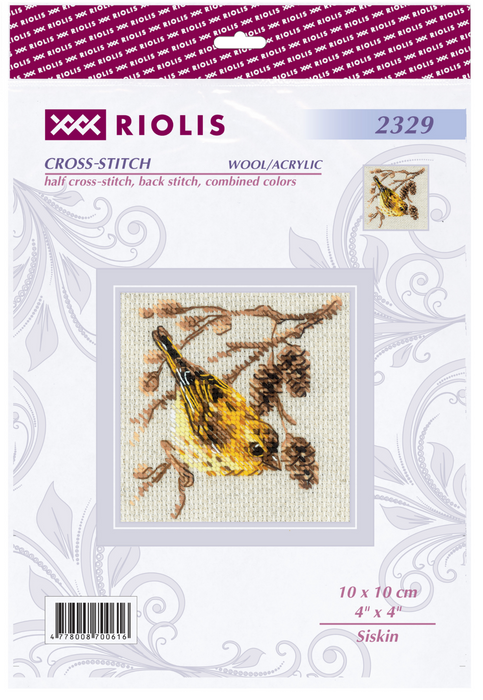 Siskin R2329 Counted Cross Stitch Kit