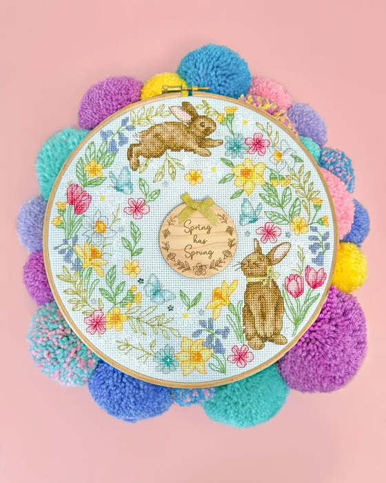 Spring Wreath XJS4 Counted Cross Stitch Kit