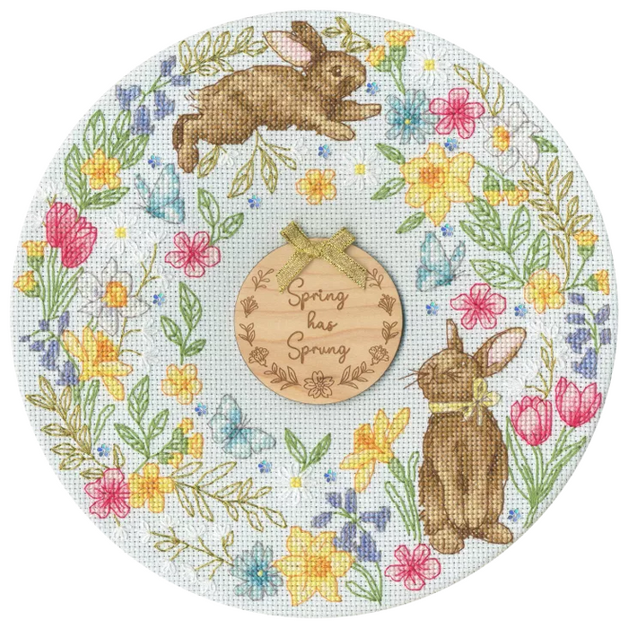Spring Wreath XJS4 Counted Cross Stitch Kit