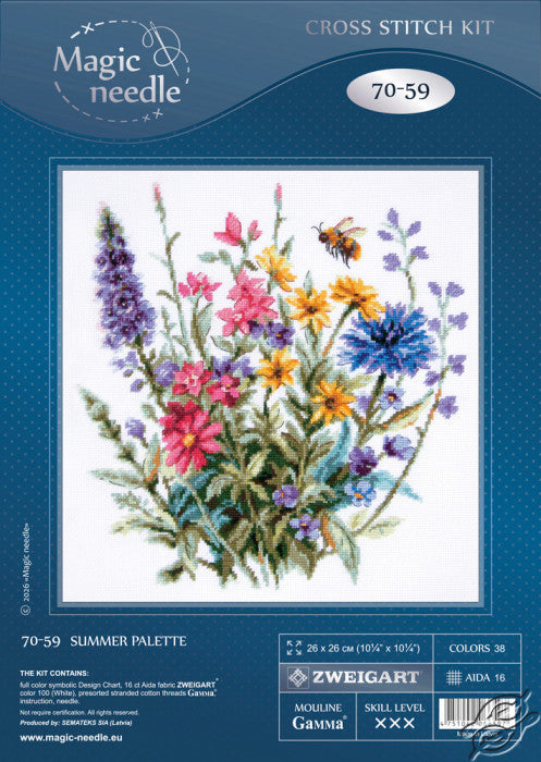 Summer Palette 70-59 Counted Cross-Stitch Kit