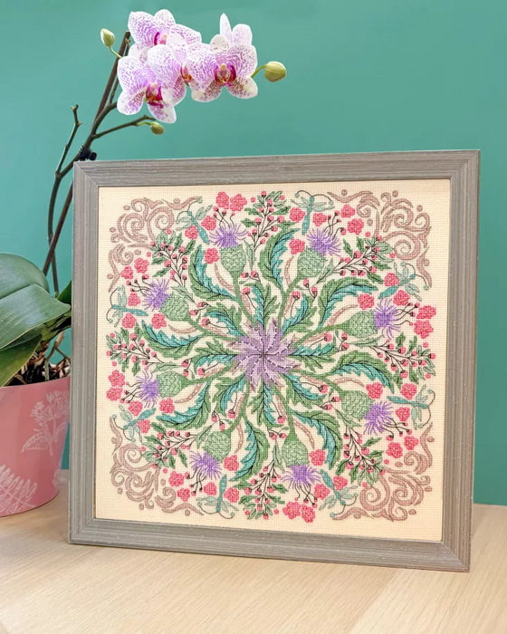 Swirling Thistles XBUF3 Counted Cross Stitch Kit