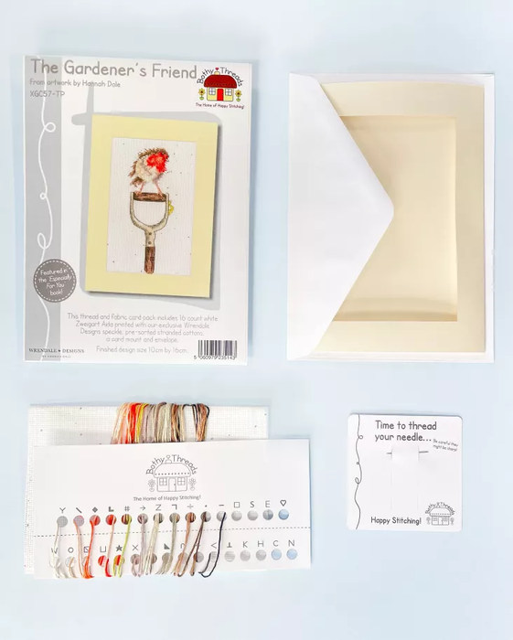 The Gardener's Friend -Thread Pack XGC57-TP Counted Cross Stitch Kit