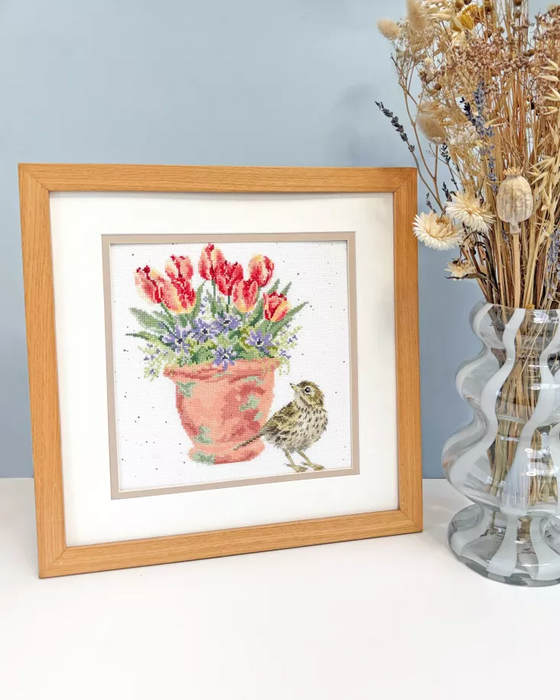 The Meadow Pipit XHD156 Counted Cross Stitch Kit
