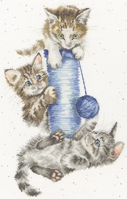 Three's a Crowd XHD154 Counted Cross Stitch Kit