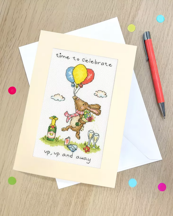 Greeting Card - Up, Up and Away XGC66 Counted Cross Stitch Kit