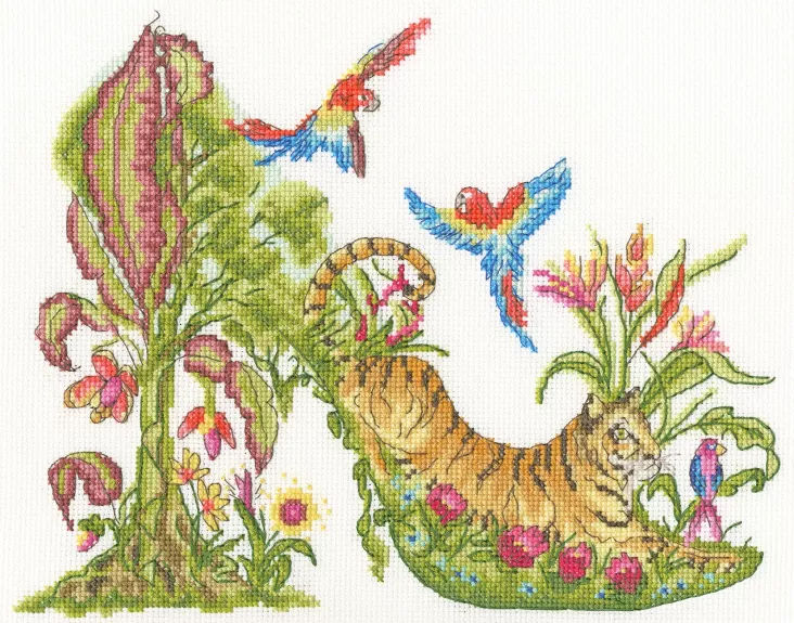 Walk On The Wild Side XSK26 Counted Cross Stitch Kit