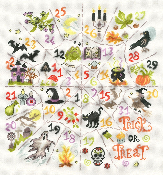 Countdown To Halloween XBD20 Counted Cross Stitch Kit