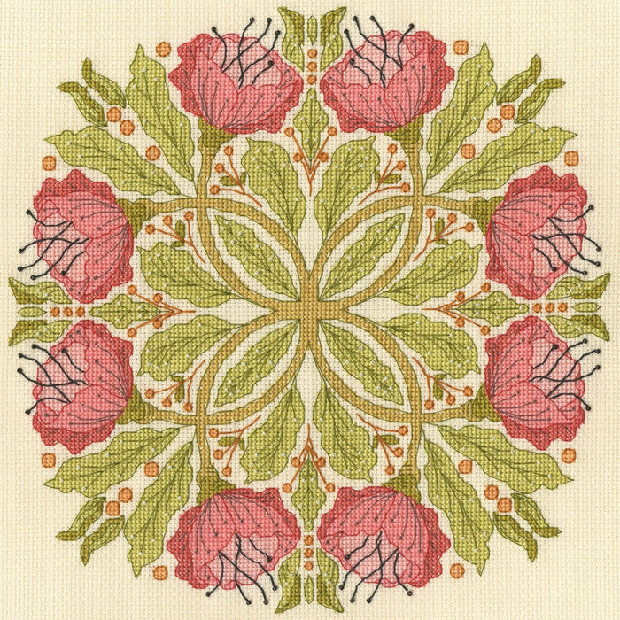 Celtic Poppies XBUF1 Counted Cross Stitch Kit