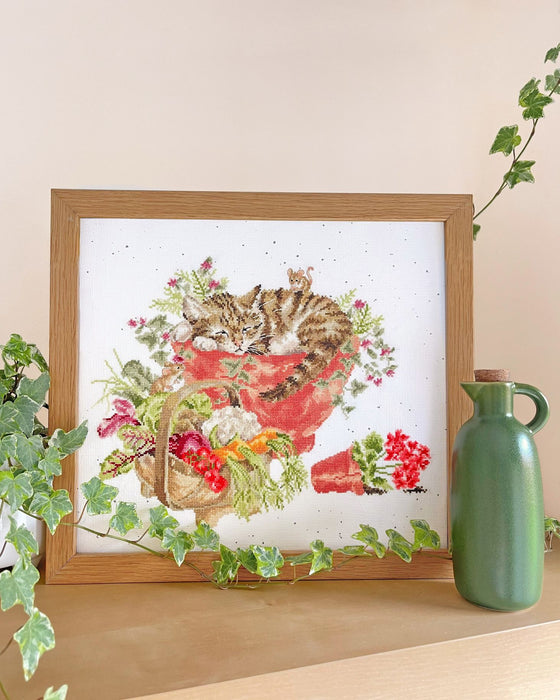 Purrrfect Spot XHD149 Counted Cross Stitch Kit