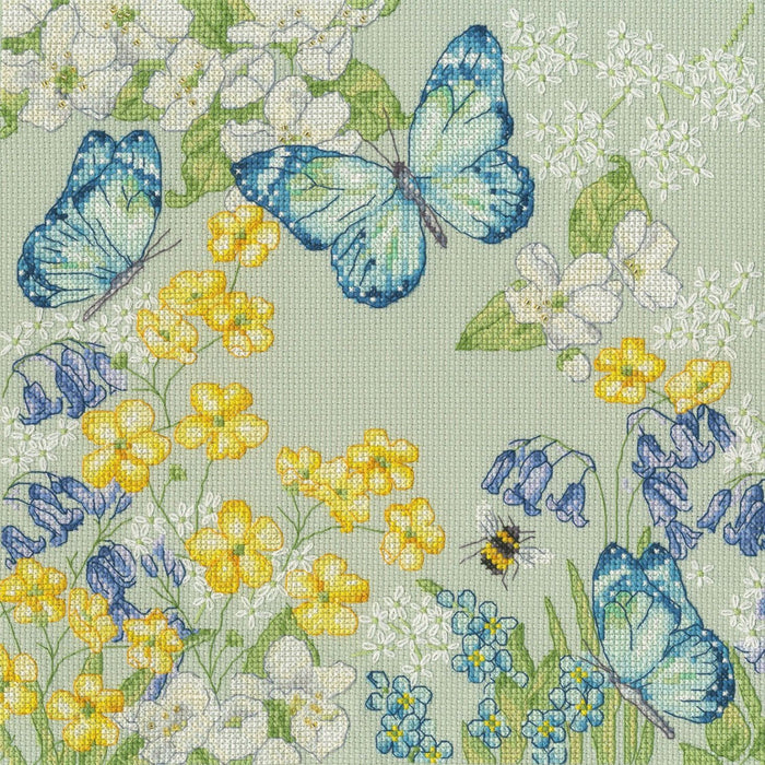 Aquamarine Meadow XKTB14 Counted Cross Stitch Kit