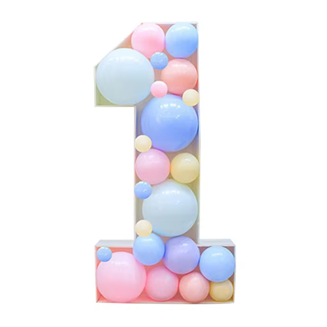 Birthday Number Figure Balloon Filling Box F07M2-21-1