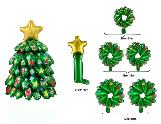 Christmas Tree Standing Foil Balloon Decoration F07M1-69