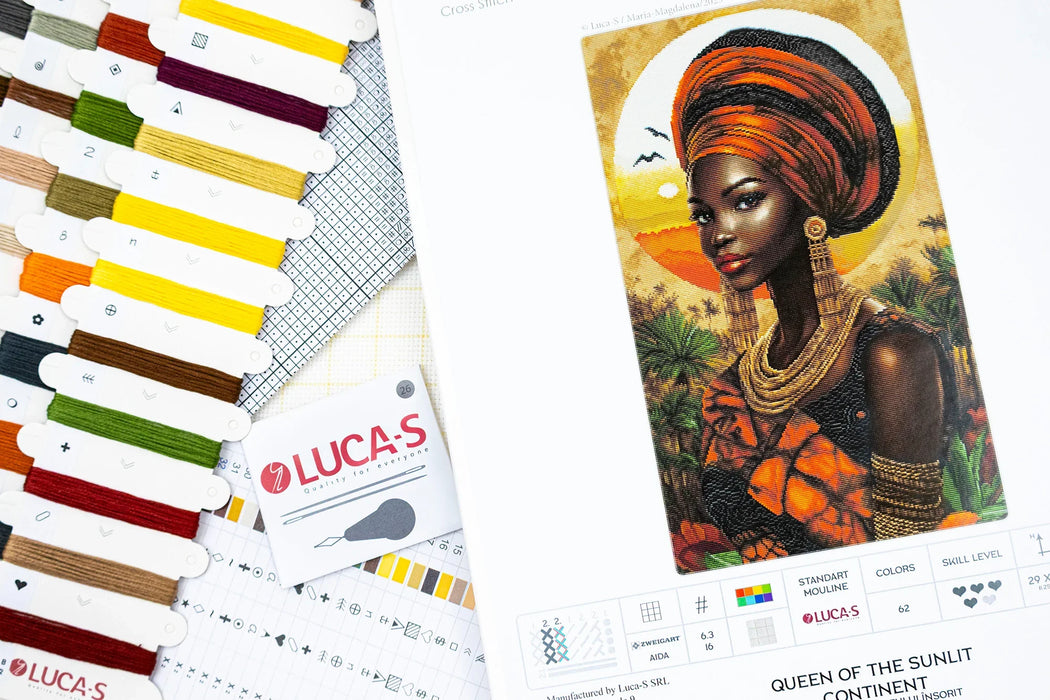 Queen of the Sunlit Continent B720L Counted Cross-Stitch Kit