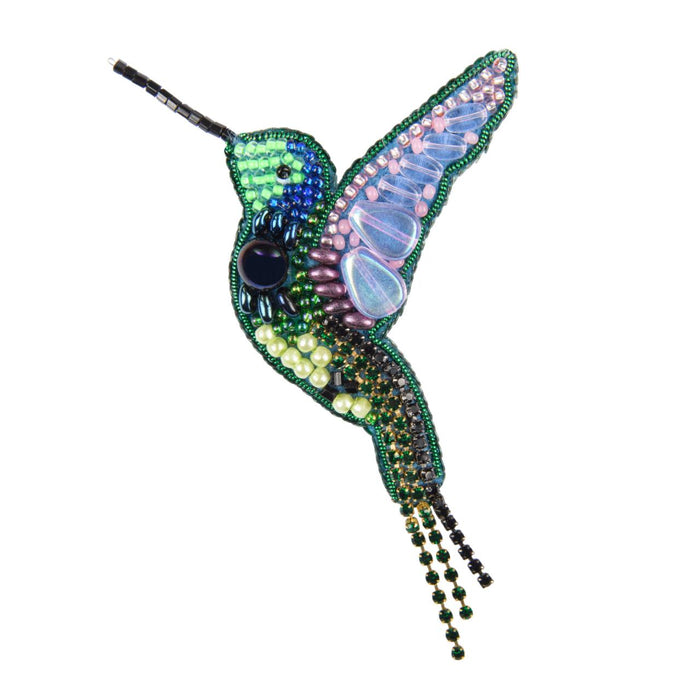 BP-359C Kit for making brooches Crystal Art Hummingbird