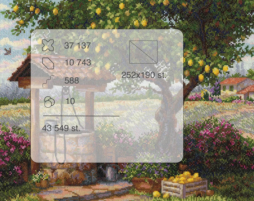 Under the Lemon Tree K-304 Counted Cross-Stitch Kit