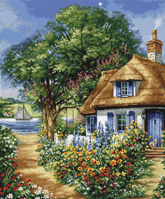 Summer landscape BU5000L Counted Cross-Stitch Kit