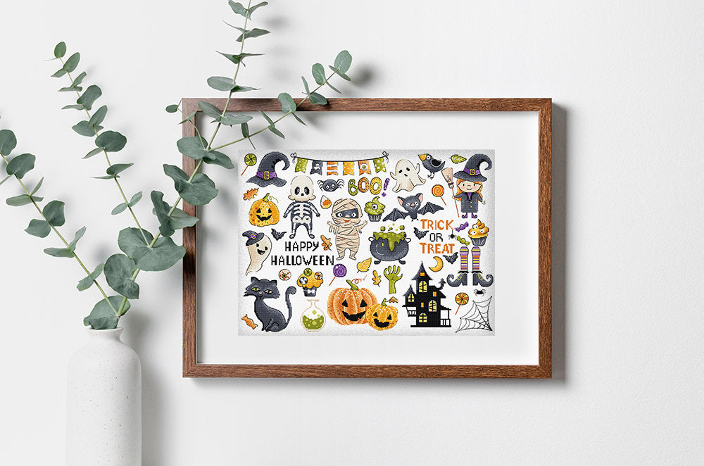 Halloween Sampler L8225 Counted Cross Stitch Kit