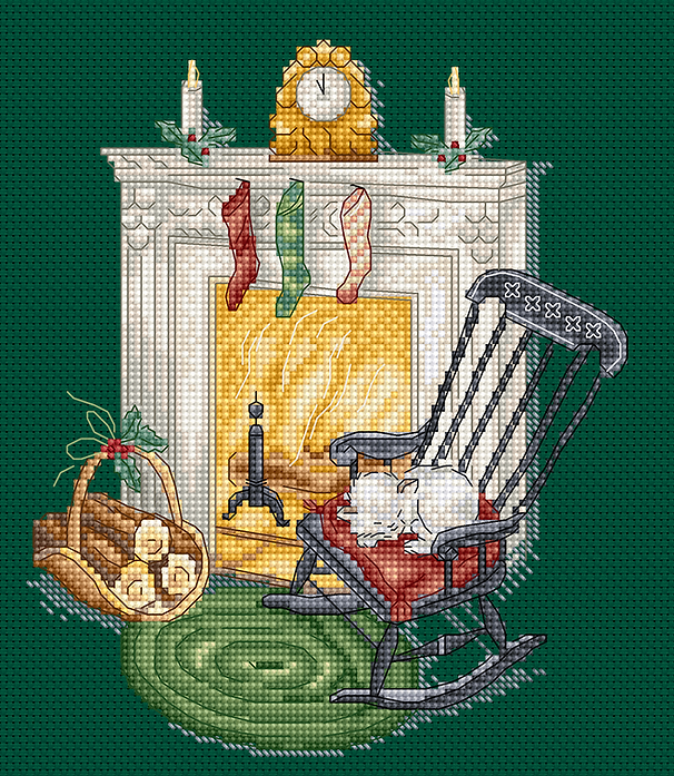 Resting by the chimney L8224 Counted Cross Stitch Kit