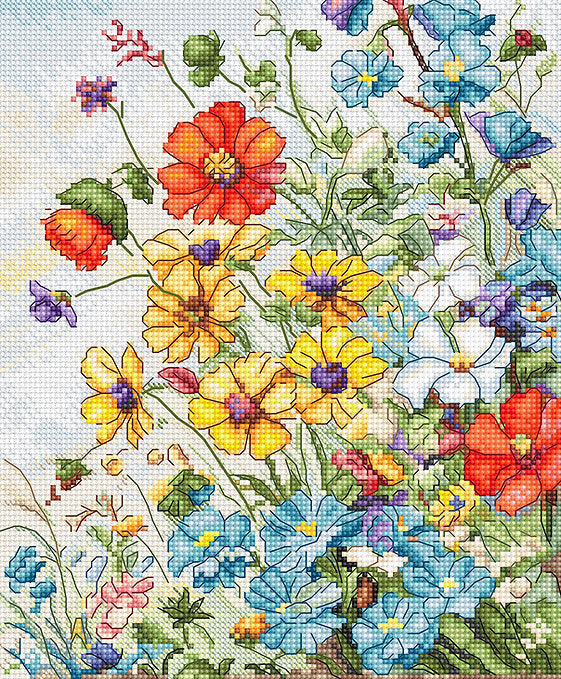 Wildflowers L8091 Counted Cross Stitch Kit