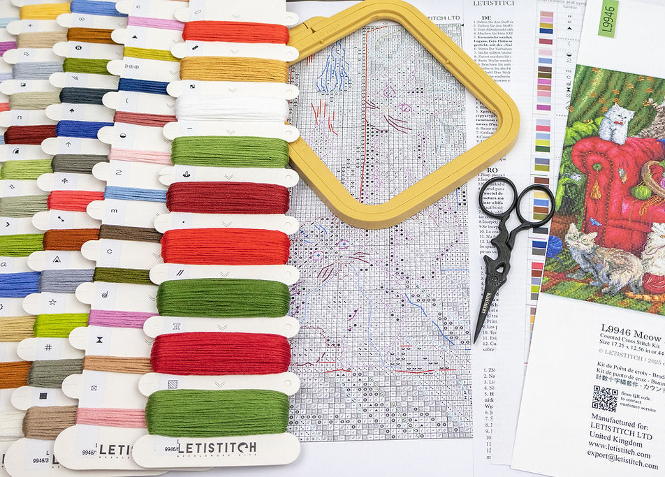 Meow Manor L9946 Counted Cross Stitch Kit