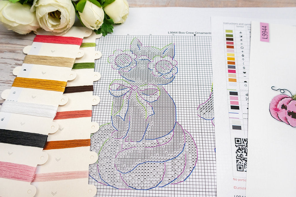 Boo Crew Ornaments L9944 Counted Cross Stitch Kit