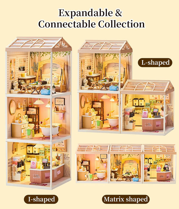 Kitchen Miniature Dollhouse Kit F07AM7-5-8005